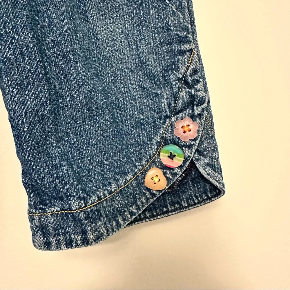Vintage Gymboree Panda Pocket Button Denim Pant 2006 Imaginary Friends Line